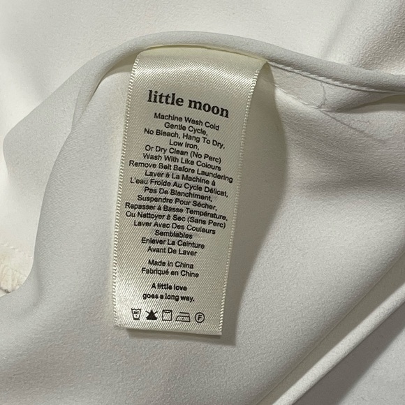 Aritzia | Little Moon Poppy Robe Open Front Jacket White Size Small - Picture 8 of 10
